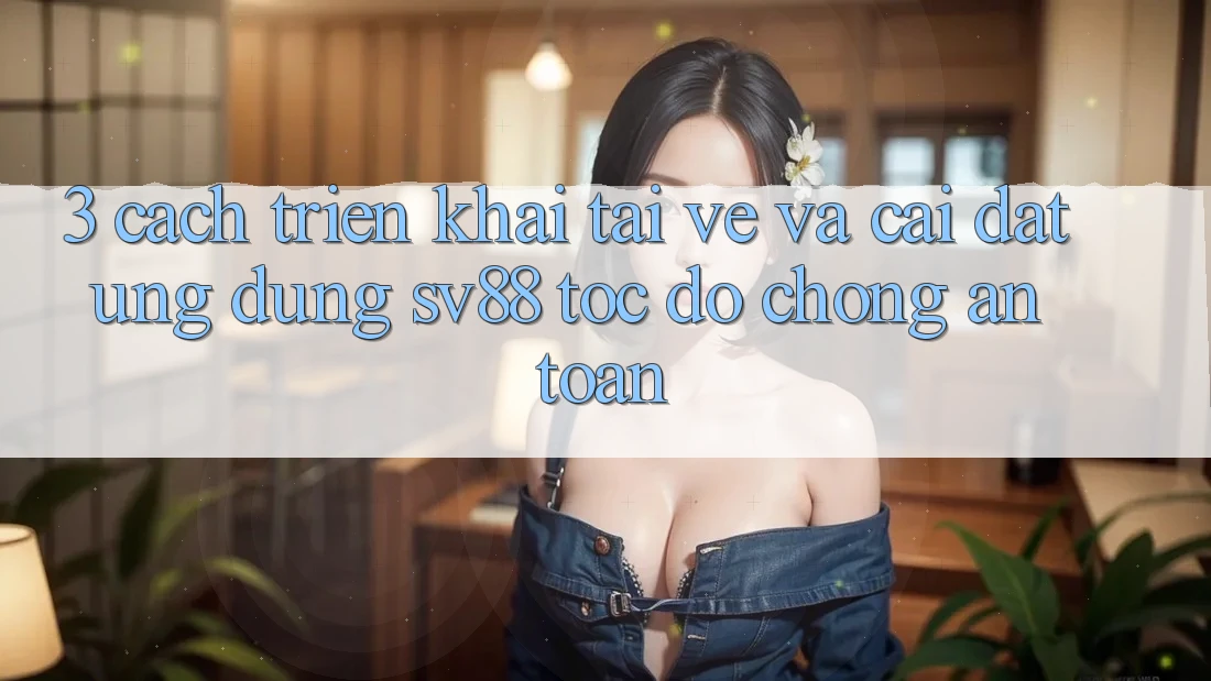 3. Cách triển khai Tải về Và Cài Đặt Ứng Dụng sv88 Tốc độ Chóng, An Toàn