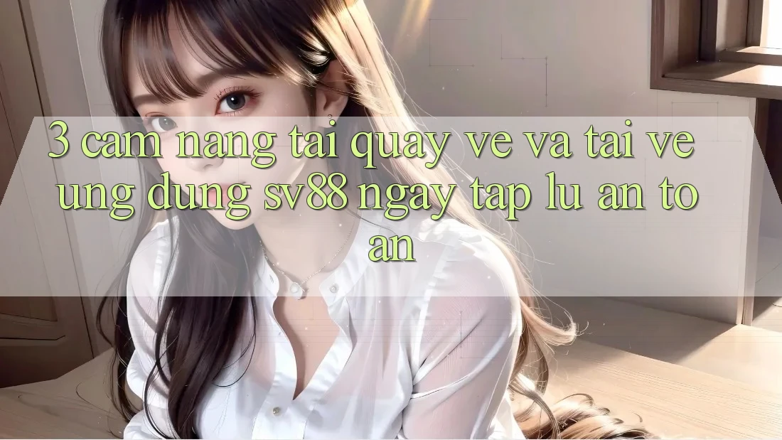 3. Cẩm nang Tải quay về Và Tải về Ứng Dụng sv88 Ngay tắp lự, An Toàn