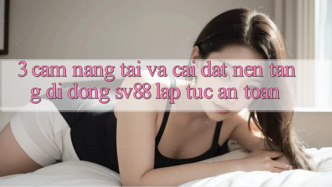 3. Cẩm nang Tải Và Cài Đặt Nền tảng di động sv88 Lập tức, An Toàn
