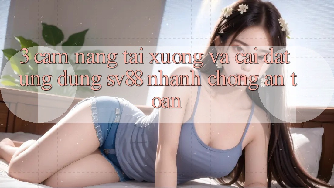 3. Cẩm nang Tải xuống Và Cài Đặt Ứng Dụng sv88 Nhanh Chóng, An Toàn