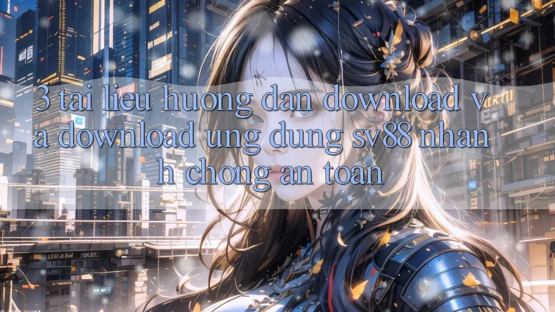 3. Tài liệu hướng dẫn Download Và Download Ứng Dụng sv88 Nhanh chóng, An Toàn