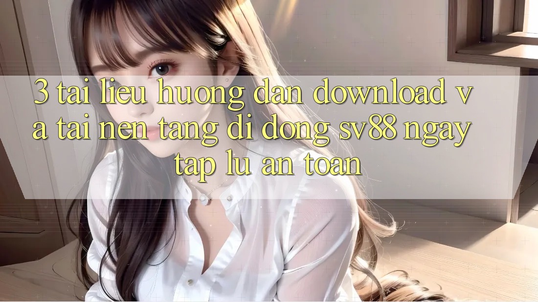 3. Tài liệu hướng dẫn Download Và Tải Nền tảng di động sv88 Ngay tắp lự, An Toàn