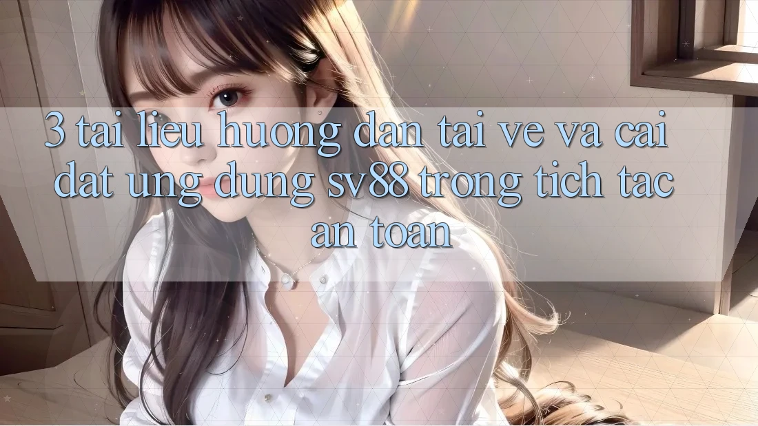 3. Tài liệu hướng dẫn Tải về Và Cài Đặt Ứng Dụng sv88 Trong tích tắc, An Toàn