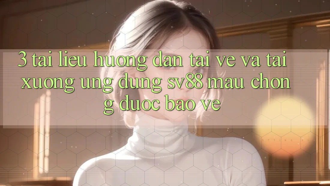 3. Tài liệu hướng dẫn Tải về Và Tải xuống Ứng Dụng sv88 Mau chóng, Được bảo vệ