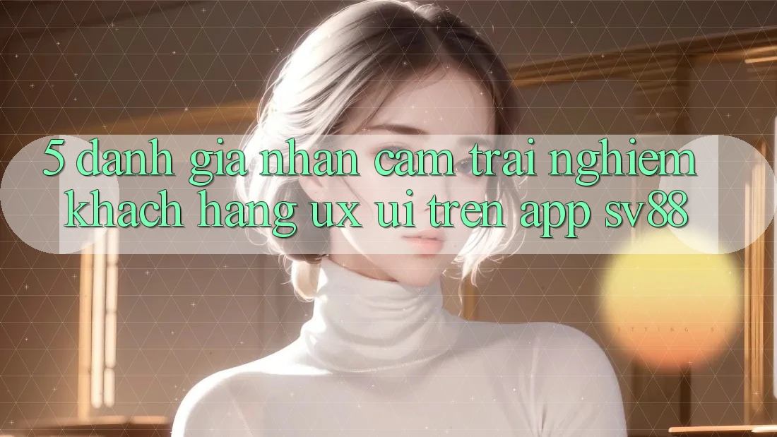 5. Đánh Giá Nhận cảm trải nghiệm Khách hàng (UX/UI) Trên App sv88 5. Đánh Giá Nhận cảm trải nghiệm Khách hàng (UX/UI) Trên App sv88