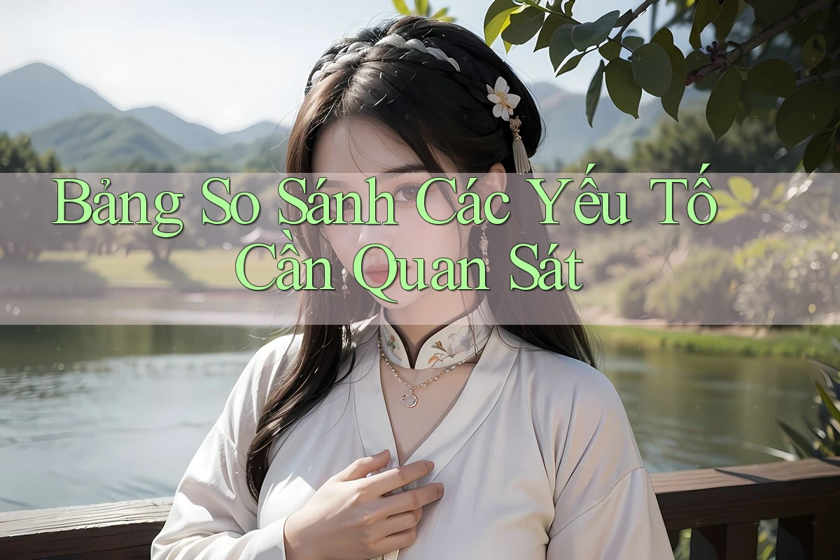 Bảng So Sánh Các Yếu Tố Cần Quan Sát Bảng So Sánh Các Yếu Tố Cần Quan Sát