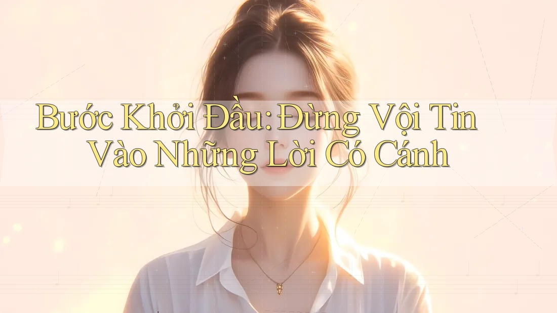 Bước Khởi Đầu: Đừng Vội Tin Vào Những Lời Có Cánh Bước Khởi Đầu: Đừng Vội Tin Vào Những Lời Có Cánh