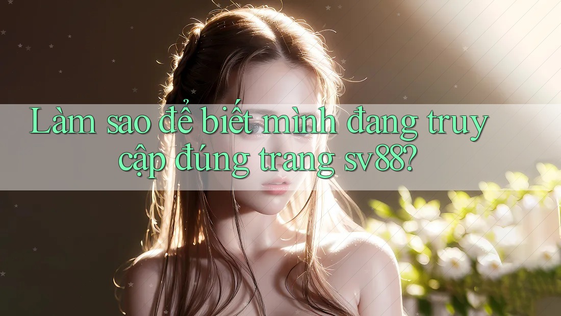 Làm sao để biết mình đang truy cập đúng trang sv88?