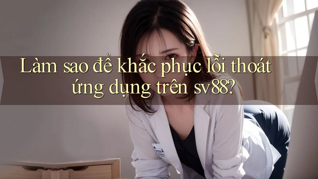 Làm sao để khắc phục lỗi thoát ứng dụng trên sv88?