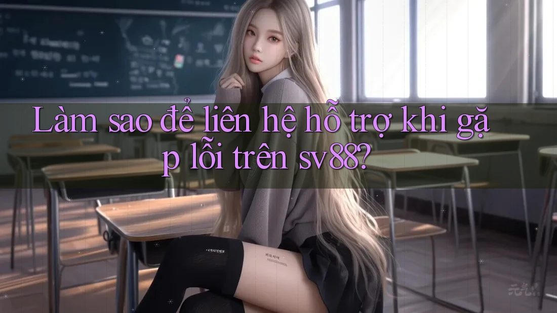 Làm sao để liên hệ hỗ trợ khi gặp lỗi trên sv88?