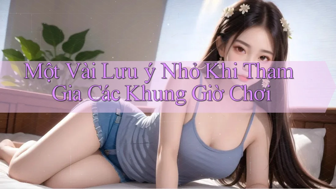 Một Vài Lưu ý Nhỏ Khi Tham Gia Các Khung Giờ Chơi Một Vài Lưu ý Nhỏ Khi Tham Gia Các Khung Giờ Chơi