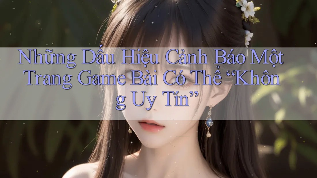 Những Dấu Hiệu Cảnh Báo Một Trang Game Bài Có Thể “Không Uy Tín”