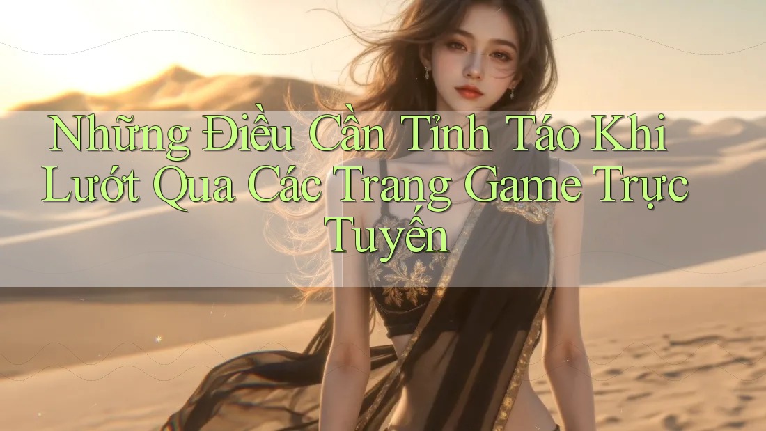 Những Điều Cần Tỉnh Táo Khi Lướt Qua Các Trang Game Trực Tuyến