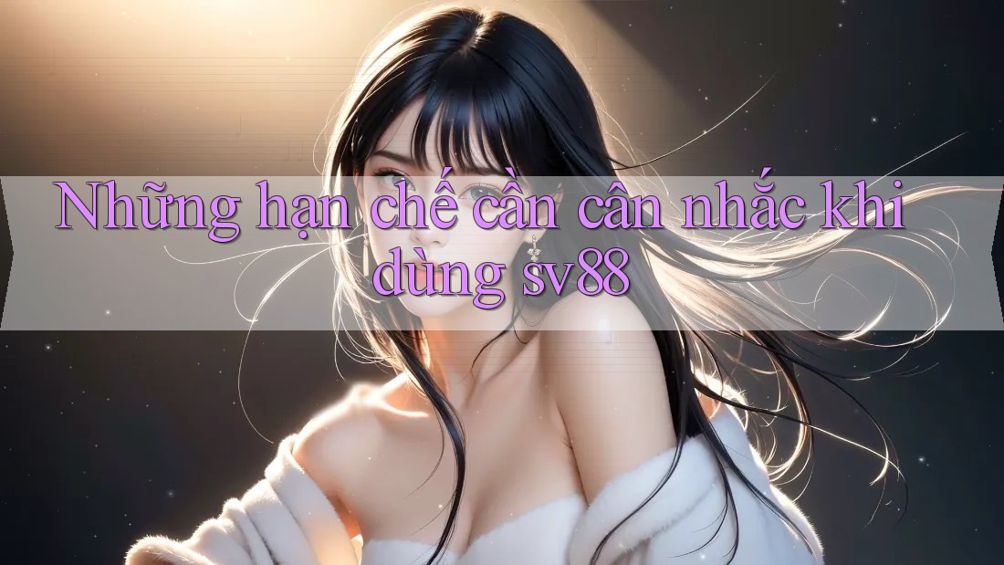 Những hạn chế cần cân nhắc khi dùng sv88