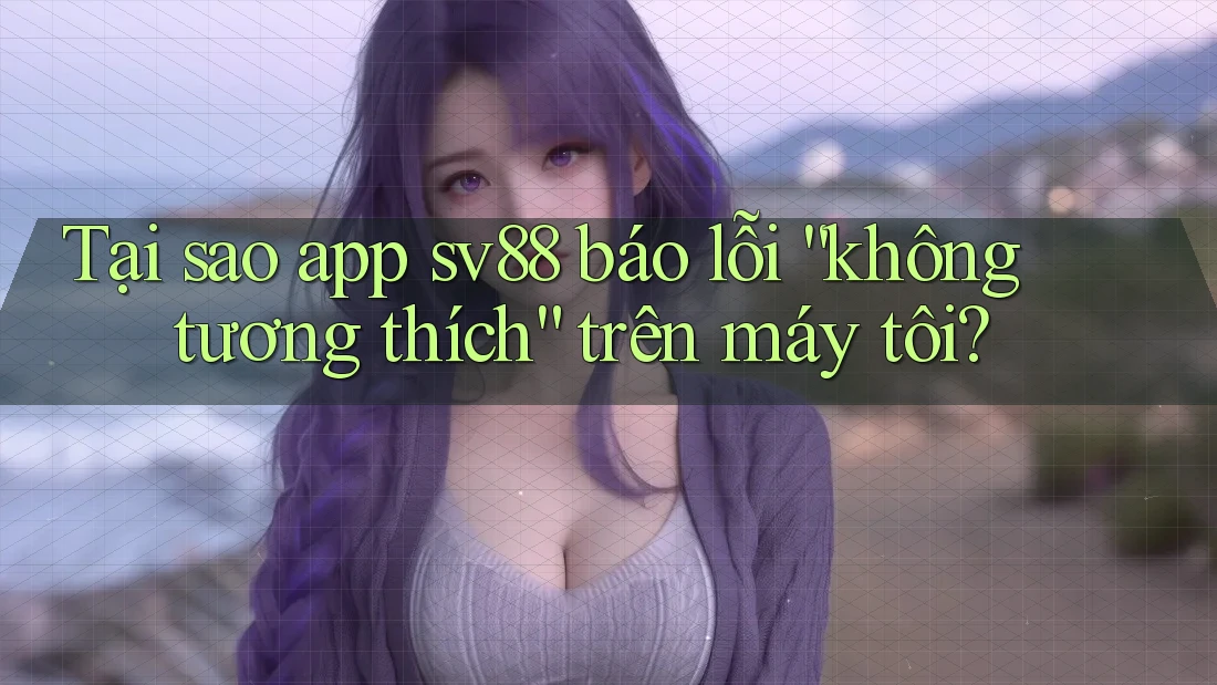 Tại sao app sv88 báo lỗi “không tương thích” trên máy tôi?
