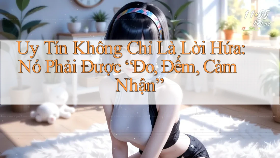 Uy Tín Không Chỉ Là Lời Hứa: Nó Phải Được “Đo, Đếm, Cảm Nhận”