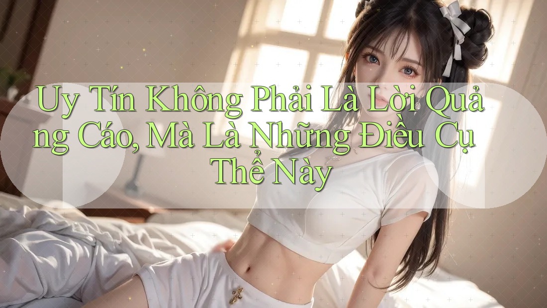 Uy Tín Không Phải Là Lời Quảng Cáo, Mà Là Những Điều Cụ Thể Này Uy Tín Không Phải Là Lời Quảng Cáo, Mà Là Những Điều Cụ Thể Này
