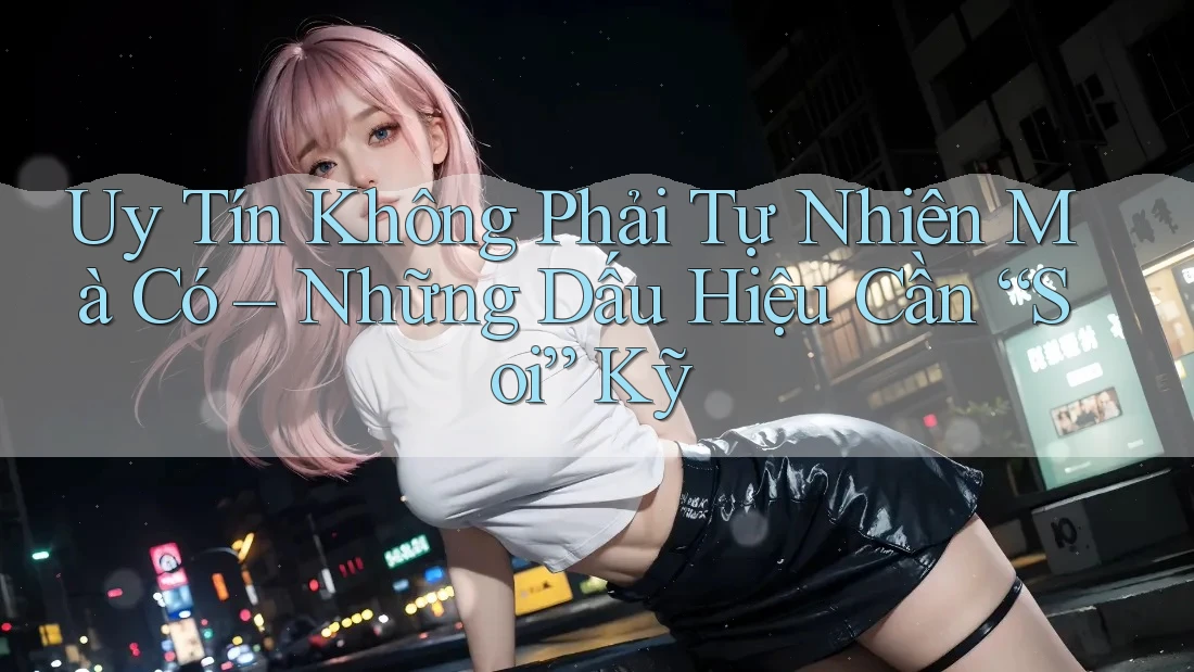Uy Tín Không Phải Tự Nhiên Mà Có – Những Dấu Hiệu Cần “Soi” Kỹ Uy Tín Không Phải Tự Nhiên Mà Có – Những Dấu Hiệu Cần “Soi” Kỹ