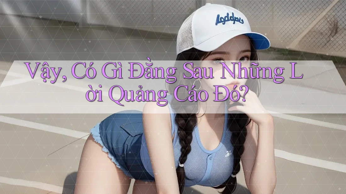Vậy, Có Gì Đằng Sau Những Lời Quảng Cáo Đó? Vậy, Có Gì Đằng Sau Những Lời Quảng Cáo Đó?